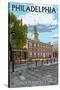 Philadelphia, PA - Independence Hall-Lantern Press-Stretched Canvas