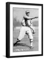 Philadelphia, PA, Philadelphia Athletics, Boardwalk Brown, Baseball Card-Lantern Press-Framed Art Print