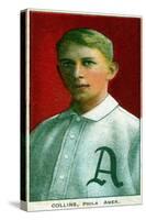 Philadelphia, PA, Philadelphia Athletics, Eddie Collins, Baseball Card-Lantern Press-Stretched Canvas