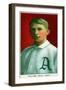 Philadelphia, PA, Philadelphia Athletics, Eddie Collins, Baseball Card-Lantern Press-Framed Art Print