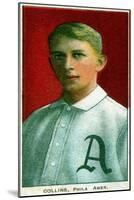 Philadelphia, PA, Philadelphia Athletics, Eddie Collins, Baseball Card-Lantern Press-Mounted Art Print
