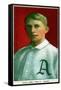 Philadelphia, PA, Philadelphia Athletics, Eddie Collins, Baseball Card-Lantern Press-Framed Stretched Canvas