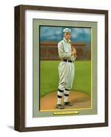 Philadelphia, PA, Philadelphia Athletics, Eddie Collins, Baseball Card-Lantern Press-Framed Art Print