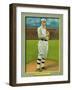 Philadelphia, PA, Philadelphia Athletics, Eddie Collins, Baseball Card-Lantern Press-Framed Art Print