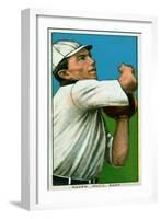 Philadelphia, PA, Philadelphia Athletics, Frank Baker, Baseball Card-Lantern Press-Framed Art Print