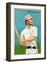 Philadelphia, PA, Philadelphia Athletics, Home Run Baker, Baseball Card-Lantern Press-Framed Art Print