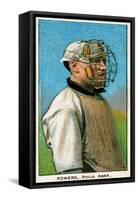 Philadelphia, PA, Philadelphia Athletics, Mike Powers, Baseball Card-Lantern Press-Framed Stretched Canvas