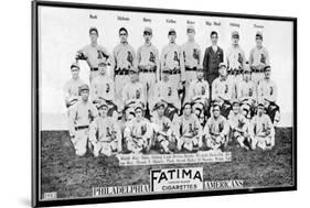 Philadelphia, PA, Philadelphia Athletics, Team Photograph, Baseball Card-Lantern Press-Mounted Art Print
