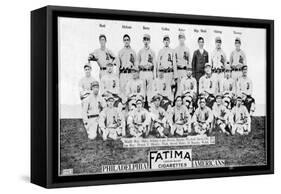 Philadelphia, PA, Philadelphia Athletics, Team Photograph, Baseball Card-Lantern Press-Framed Stretched Canvas