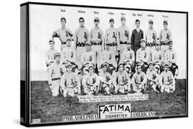 Philadelphia, PA, Philadelphia Athletics, Team Photograph, Baseball Card-Lantern Press-Stretched Canvas