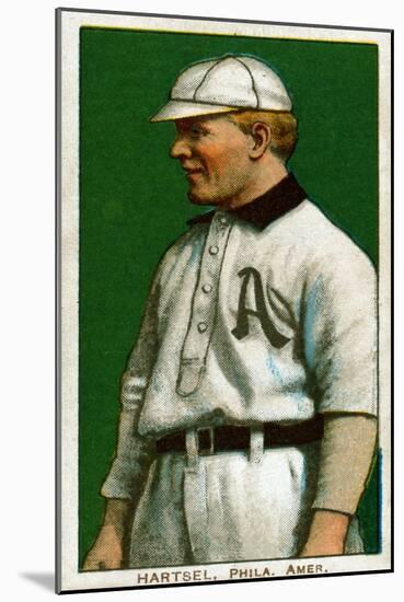 Philadelphia, PA, Philadelphia Athletics, Topsy Hartsel, Baseball Card-Lantern Press-Mounted Art Print