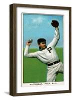 Philadelphia, PA, Philadelphia Phillies, George McQuillan, Baseball Card-Lantern Press-Framed Art Print