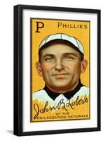 Philadelphia, PA, Philadelphia Phillies, John Lobert, Baseball Card-Lantern Press-Framed Art Print