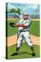 Philadelphia, PA, Philadelphia Phillies, John Titus, Baseball Card-Lantern Press-Stretched Canvas