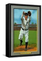 Philadelphia, PA, Philadelphia Phillies, Kitty Bransfield, Baseball Card-Lantern Press-Framed Stretched Canvas