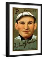 Philadelphia, PA, Philadelphia Phillies, Michael J. Doolan, Baseball Card-Lantern Press-Framed Art Print