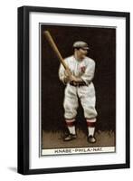 Philadelphia, PA, Philadelphia Phillies, Otto Knabe, Baseball Card-Lantern Press-Framed Art Print