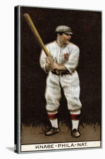 Philadelphia, PA, Philadelphia Phillies, Otto Knabe, Baseball Card-Lantern Press-Stretched Canvas