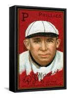 Philadelphia, PA, Philadelphia Phillies, Patrick J. Moran, Baseball Card-Lantern Press-Framed Stretched Canvas