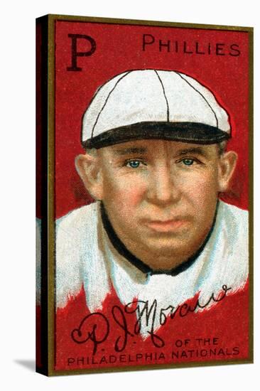 Philadelphia, PA, Philadelphia Phillies, Patrick J. Moran, Baseball Card-Lantern Press-Stretched Canvas