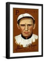 Philadelphia, PA, Philadelphia Phillies, Sherwood R. Magee, Baseball Card-Lantern Press-Framed Art Print