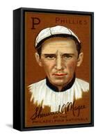 Philadelphia, PA, Philadelphia Phillies, Sherwood R. Magee, Baseball Card-Lantern Press-Framed Stretched Canvas