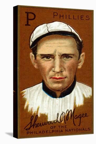 Philadelphia, PA, Philadelphia Phillies, Sherwood R. Magee, Baseball Card-Lantern Press-Stretched Canvas
