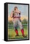 Philadelphia, PA, Philadelphia Quakers, Dandy Wood, Baseball Card-Lantern Press-Framed Stretched Canvas