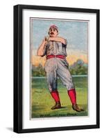 Philadelphia, PA, Philadelphia Quakers, Dandy Wood, Baseball Card-Lantern Press-Framed Art Print