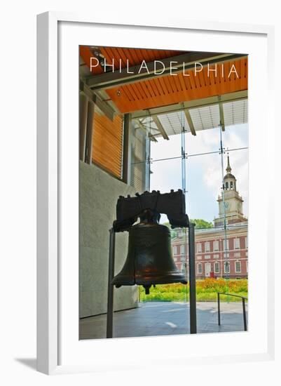 Philadelphia, Pennsylvania - Liberty Bell-Lantern Press-Framed Art Print