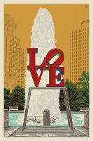 Philadelphia  Pennsylvania - Love Statue-null-Framed Art Print