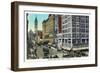 Philadelphia, Pennsylvania - Market Street West from 11th Street-Lantern Press-Framed Art Print