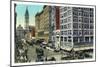 Philadelphia, Pennsylvania - Market Street West from 11th Street-Lantern Press-Mounted Art Print