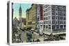 Philadelphia, Pennsylvania - Market Street West from 11th Street-Lantern Press-Stretched Canvas