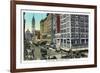 Philadelphia, Pennsylvania - Market Street West from 11th Street-Lantern Press-Framed Art Print