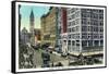 Philadelphia, Pennsylvania - Market Street West from 11th Street-Lantern Press-Framed Stretched Canvas