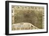 Philadelphia, Pennsylvania - Panoramic Map-Lantern Press-Framed Art Print