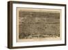 Philadelphia, Pennsylvania - Panoramic Map-Lantern Press-Framed Art Print