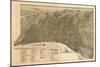 Philadelphia, Pennsylvania - Panoramic Map-Lantern Press-Mounted Art Print