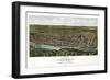 Philadelphia, Pennsylvania - Panoramic Map-Lantern Press-Framed Art Print