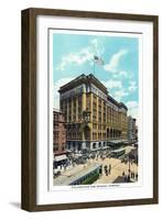 Philadelphia, Pennsylvania - Philadelphia and Reading Terminal Exterior-Lantern Press-Framed Art Print