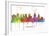 Philadelphia Pennsylvania Skyline MCLR 1-Marlene Watson-Framed Giclee Print