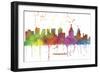 Philadelphia Pennsylvania Skyline MCLR 1-Marlene Watson-Framed Giclee Print