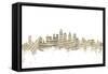 Philadelphia Pennsylvania Skyline Sheet Music City-Michael Tompsett-Framed Stretched Canvas