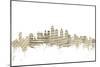 Philadelphia Pennsylvania Skyline Sheet Music City-Michael Tompsett-Mounted Art Print