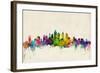 Philadelphia Pennsylvania Skyline-Michael Tompsett-Framed Art Print