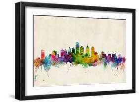 Philadelphia Pennsylvania Skyline-Michael Tompsett-Framed Art Print