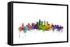 Philadelphia Pennsylvania Skyline-Michael Tompsett-Framed Stretched Canvas