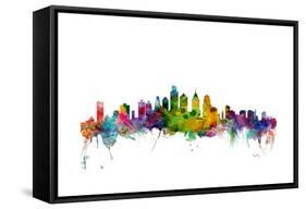 Philadelphia Pennsylvania Skyline-Michael Tompsett-Framed Stretched Canvas