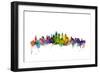 Philadelphia Pennsylvania Skyline-Michael Tompsett-Framed Premium Giclee Print